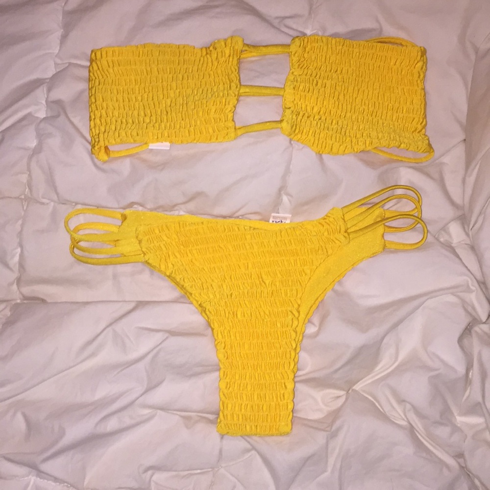 Golden yellow bikini